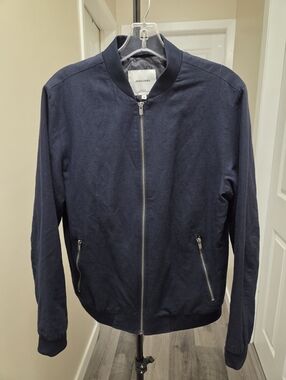 Jack and Jones Navy Zip Jacket